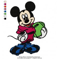 Mickey Mouse 15 Embroidery Design